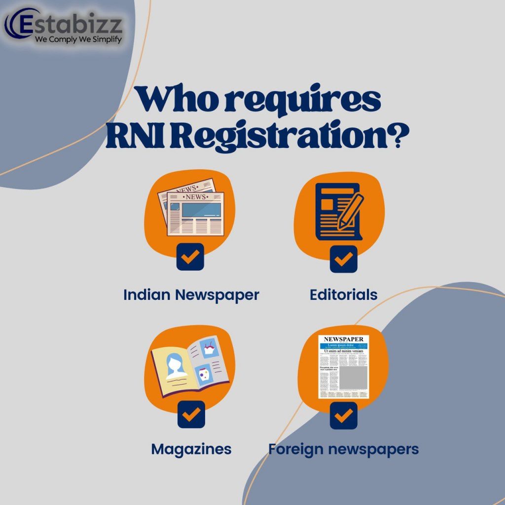 RNI REGISTRATION – Estabizz Fintech