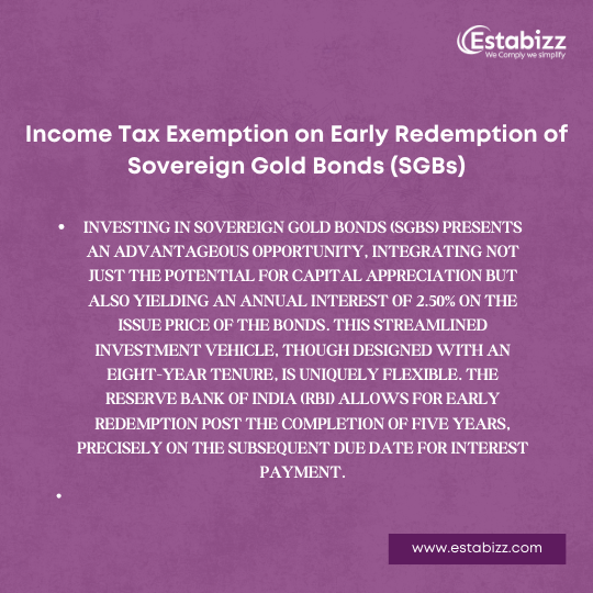 Understanding Income Tax Exemption on Early Redemption of Sovereign Gold Bonds (SGBs)