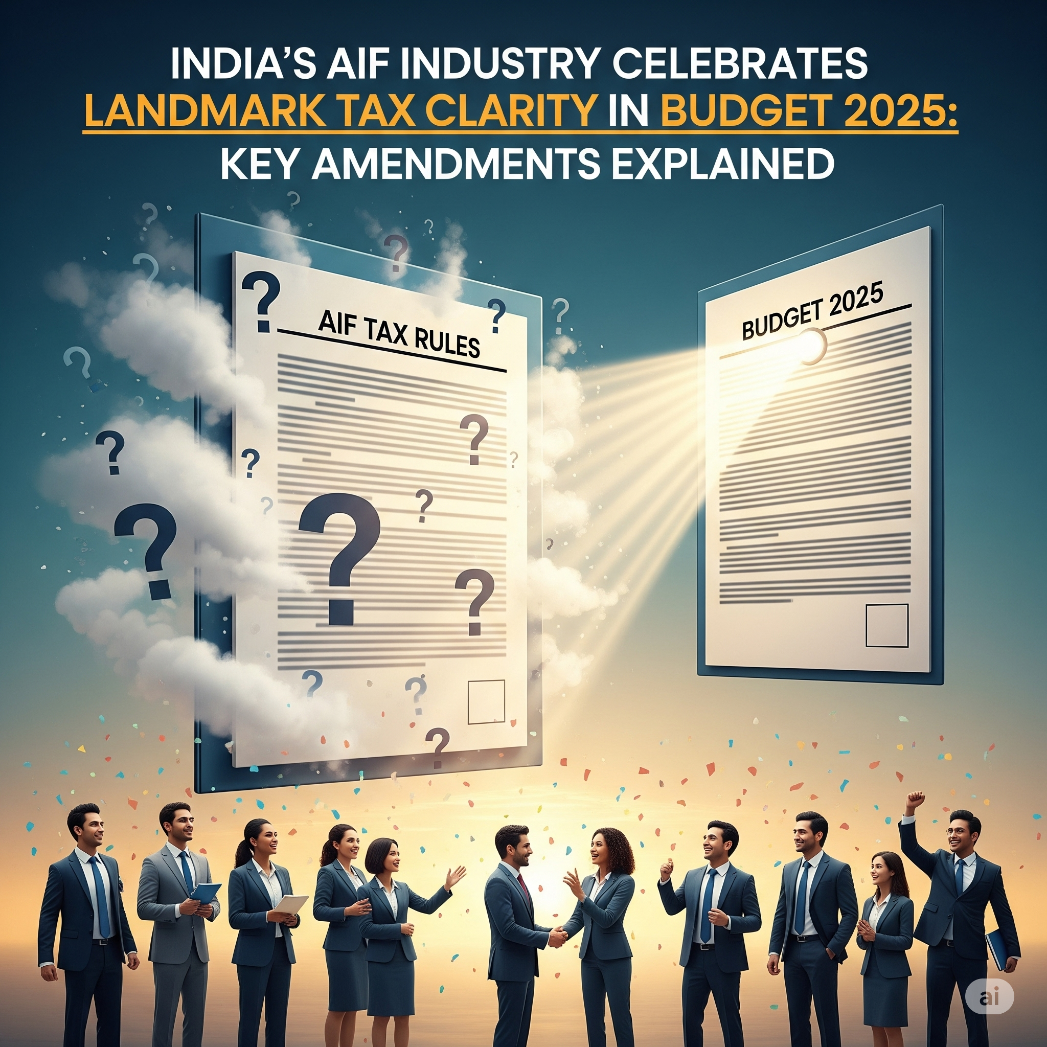 India’s AIF Industry Celebrates Landmark Tax Clarity in Budget 2025: Key Amendments Explained