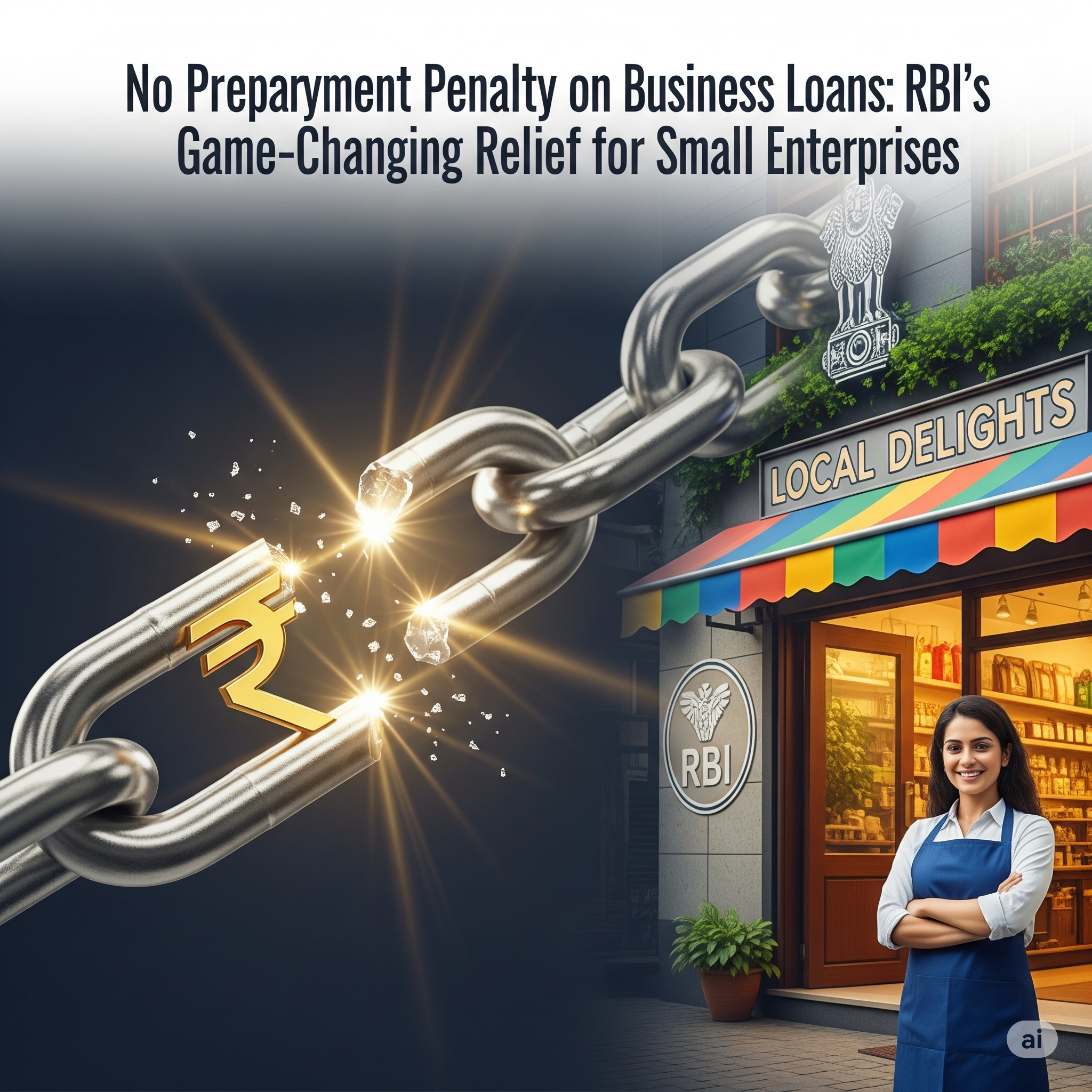 No Prepayment Penalty on Business Loans: RBI’s Game-Changing Relief for Small Enterprises