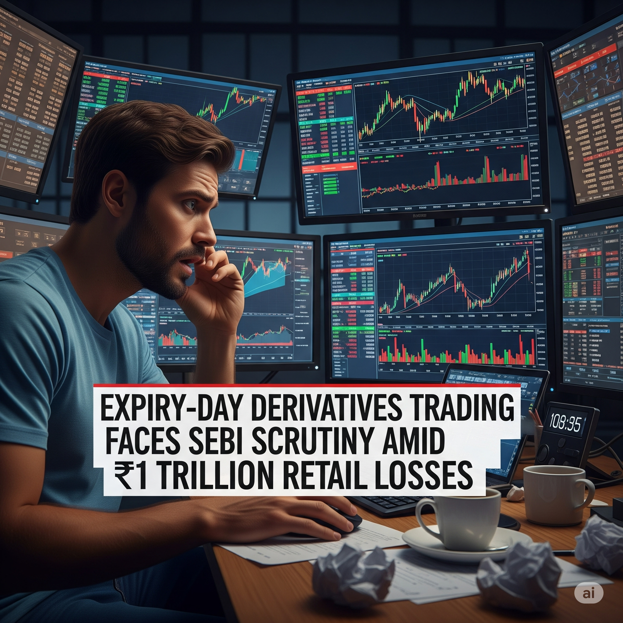 Expiry-Day Derivatives Trading Faces SEBI Scrutiny Amid ₹1 Trillion Retail Losses
