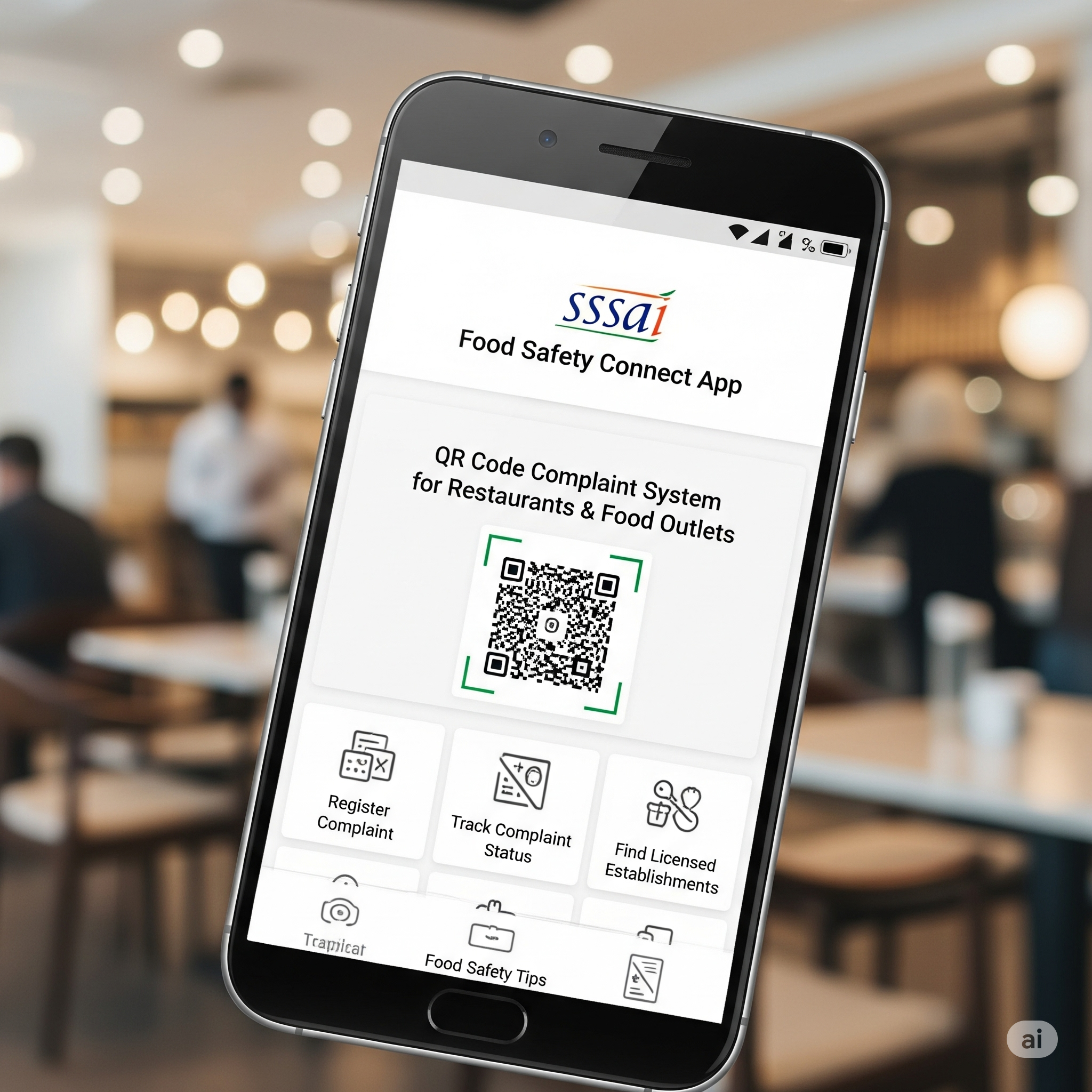 FSSAI Food Safety Connect App – QR Code Complaint System for Restaurants & Food Outlets