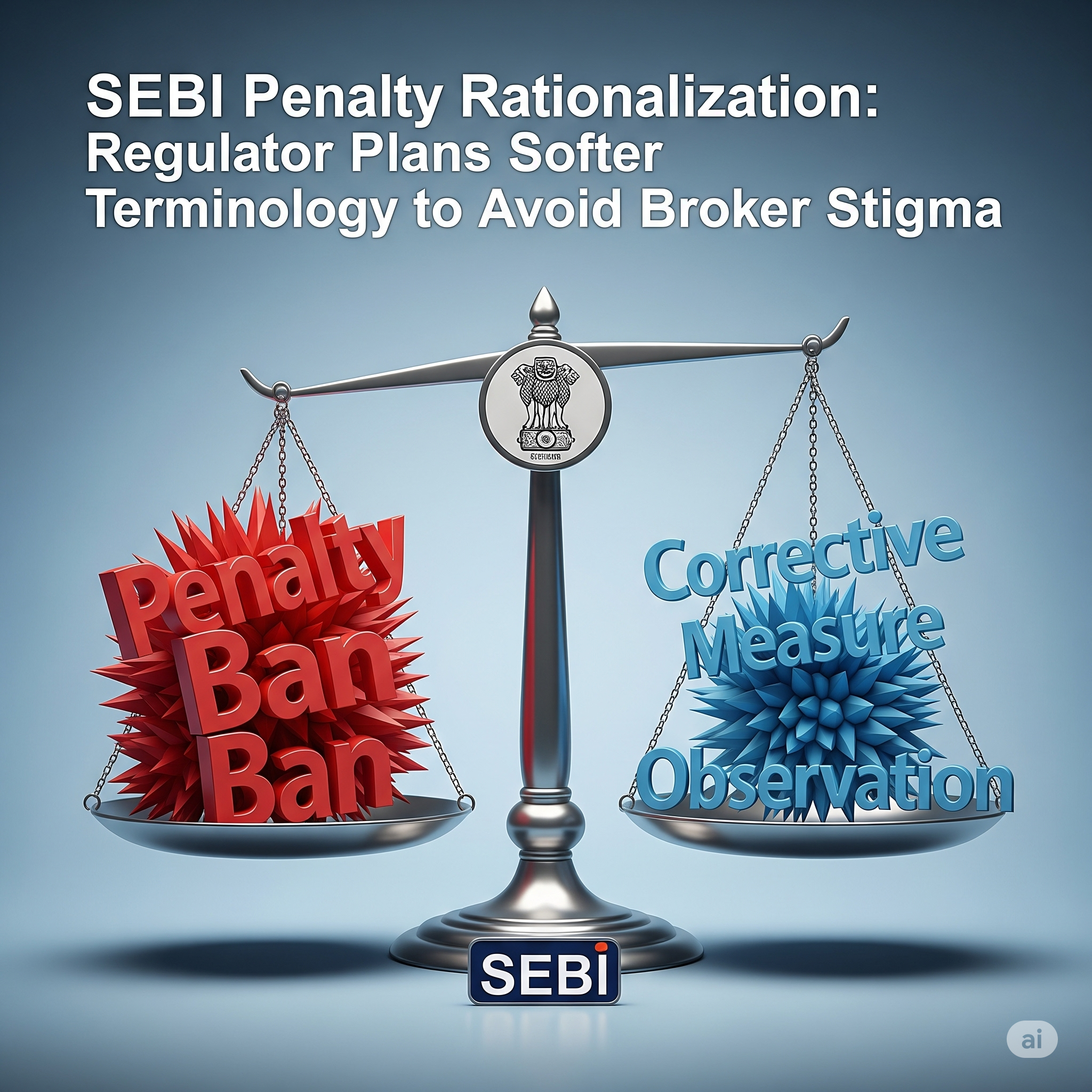 SEBI Penalty Rationalisation: Regulator Plans Softer Terminology to Avoid Broker Stigma