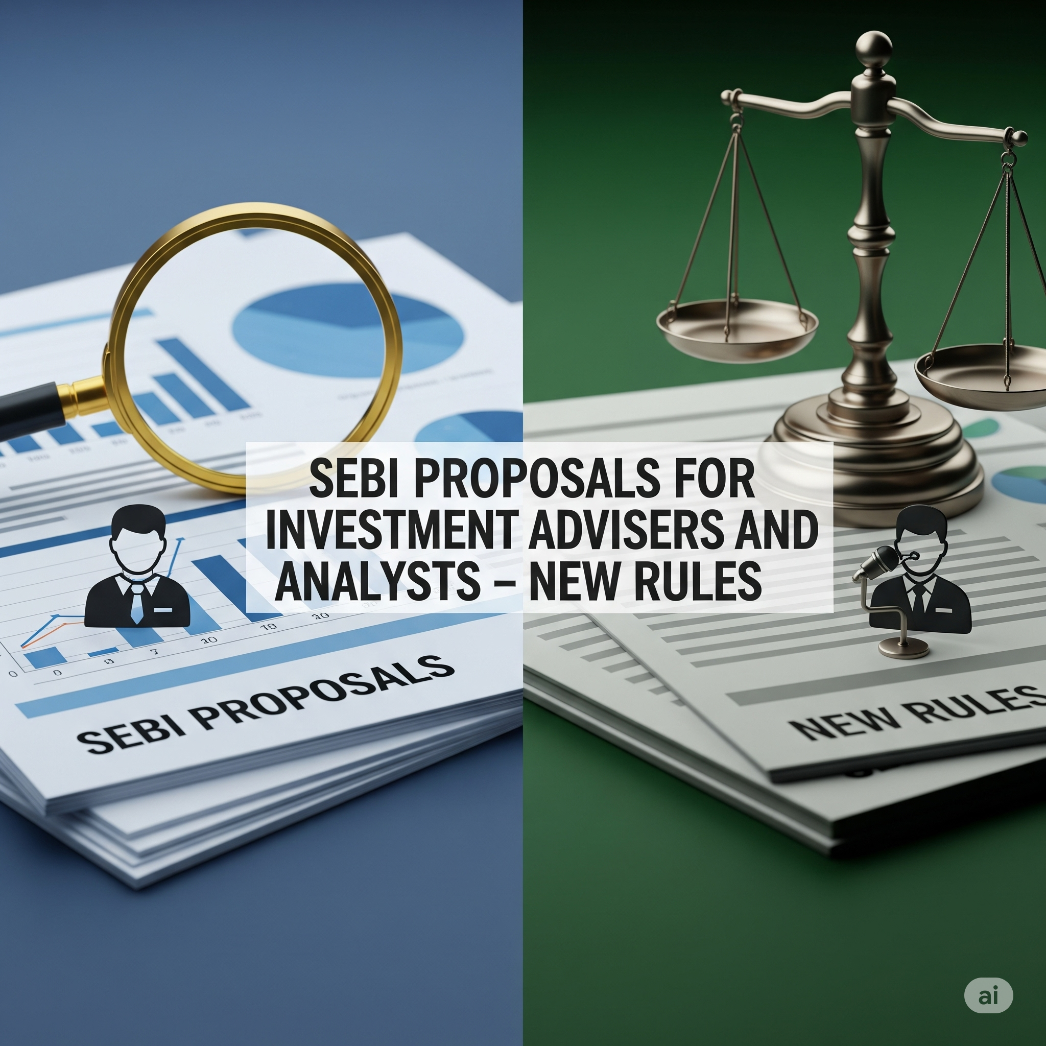 SEBI proposals for investment advisers and analysts – New rules